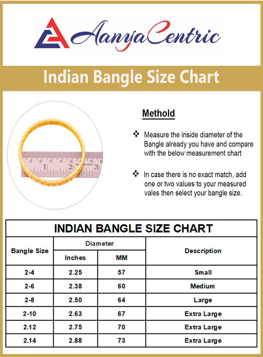 Gold Plated AD Kada Bangles Pair