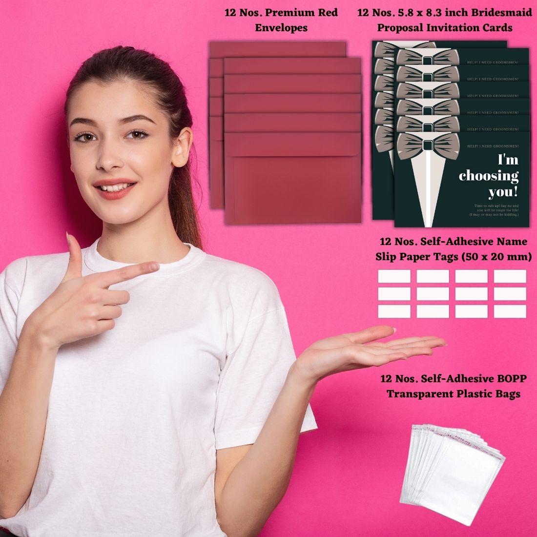 Groomsman Proposal Invitation Cards 5.8x8.3inch | Wedding Invite