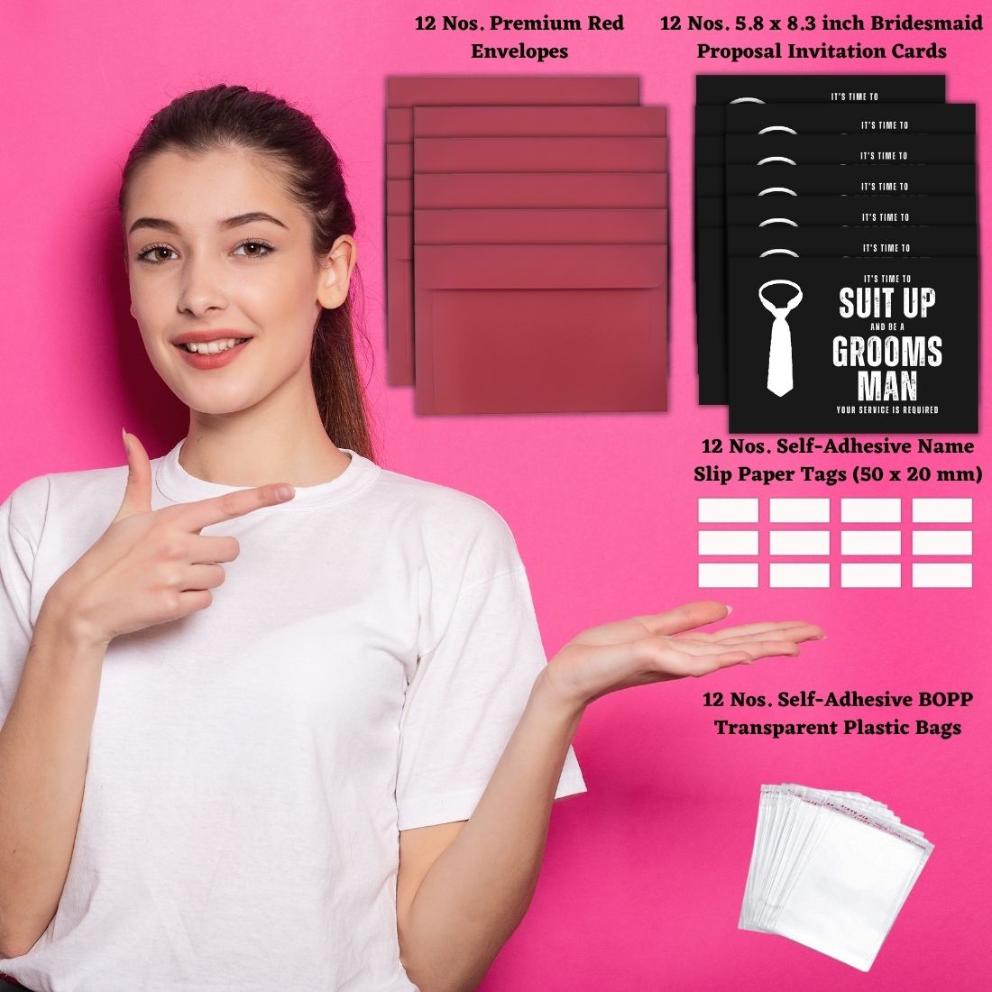 Groomsman Proposal Invitation Cards 5.8x8.3inch | Wedding Invite