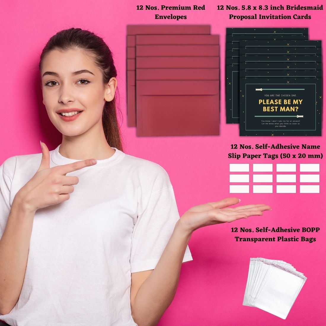 Groomsman Proposal Invitation Cards 5.8x8.3inch | Wedding Invite