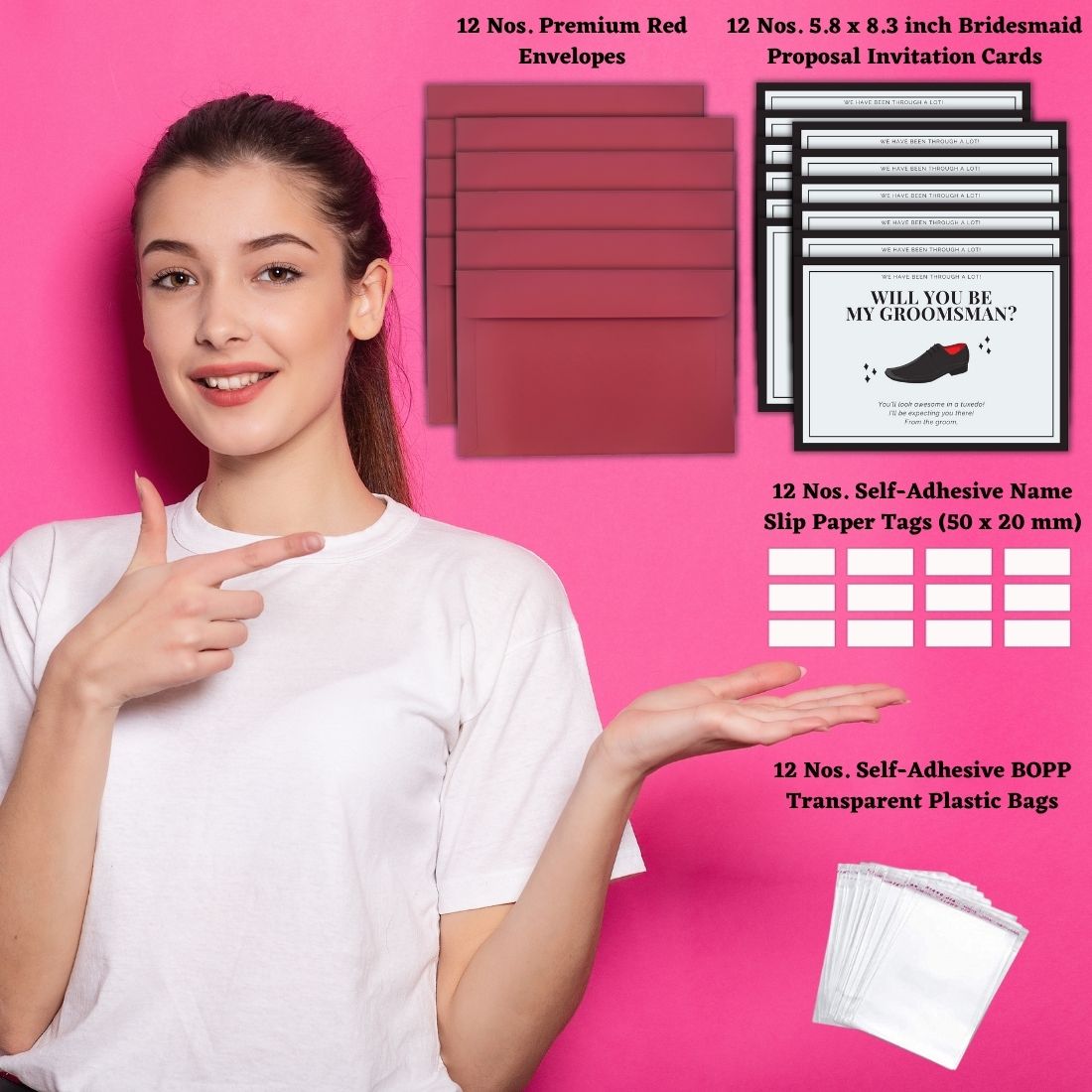 Groomsman Proposal Invitation Cards 5.8x8.3inch | Wedding Invite