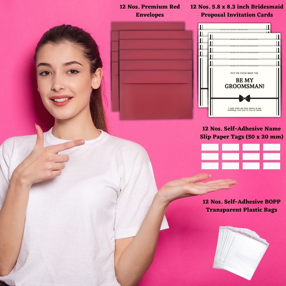 Groomsman Proposal Invitation Cards 5.8x8.3inch | Wedding Invite