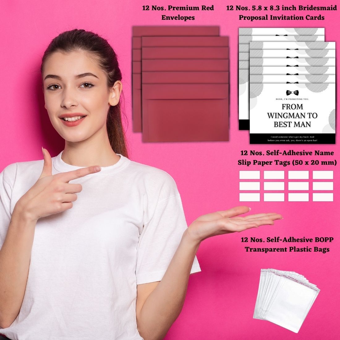 Groomsman Proposal Invitation Cards 5.8x8.3inch | Wedding Invite