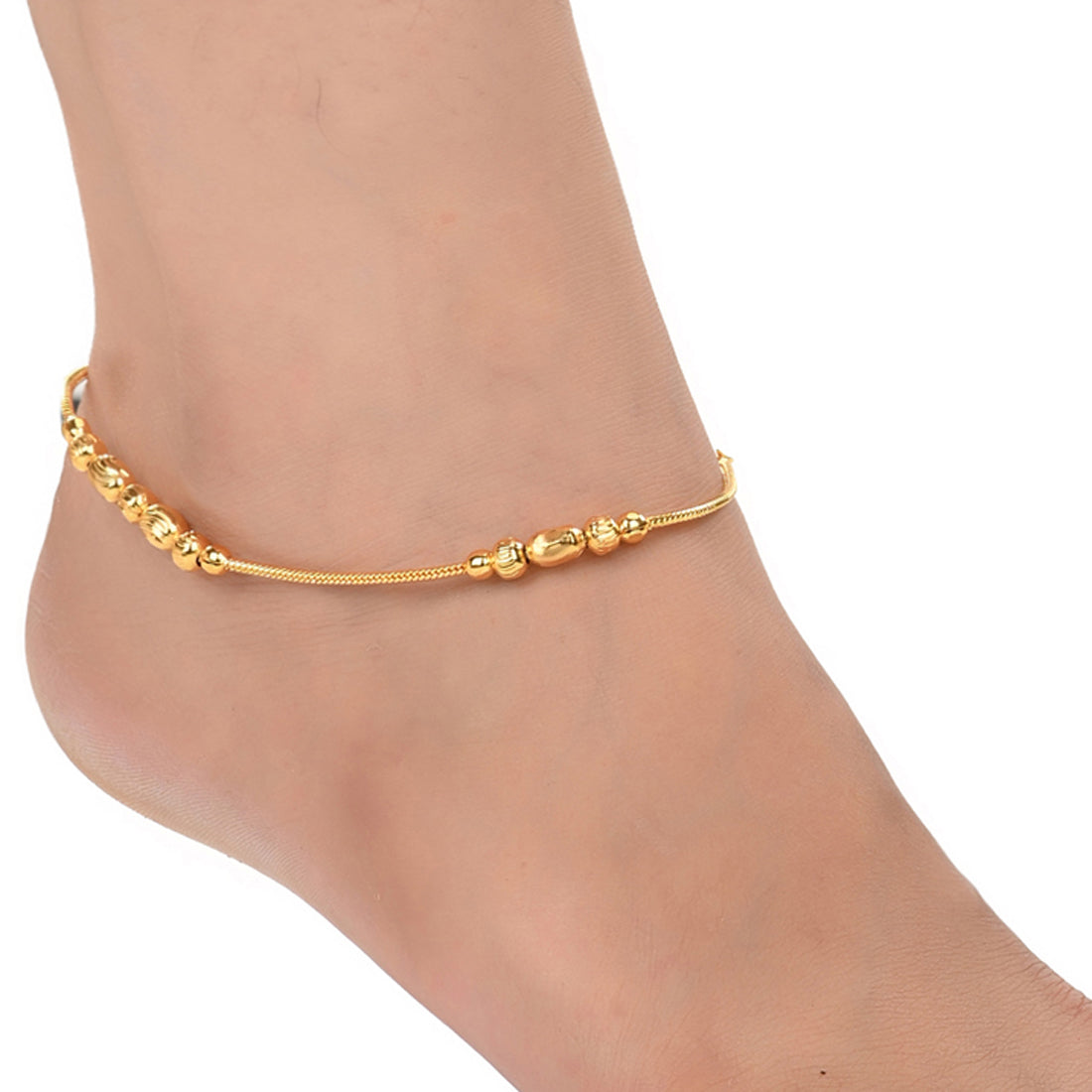 Gold Plated Anklet Pair