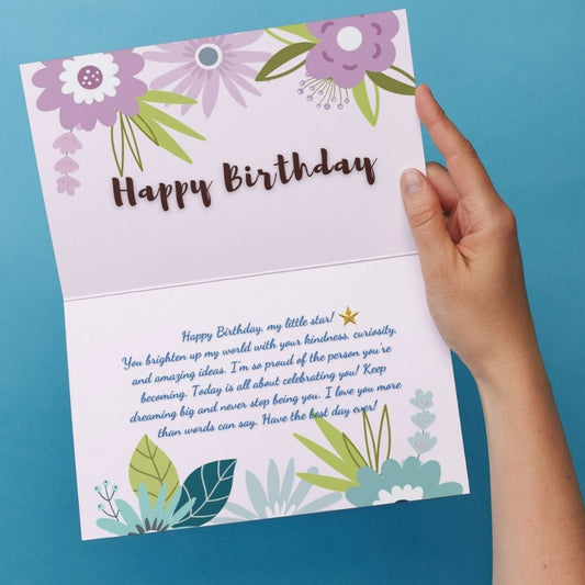 Kids Birthday Greeting Card For Son, Daughter, Family & Friends Children