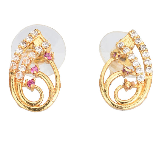 Gold Plated AD Earrings Set