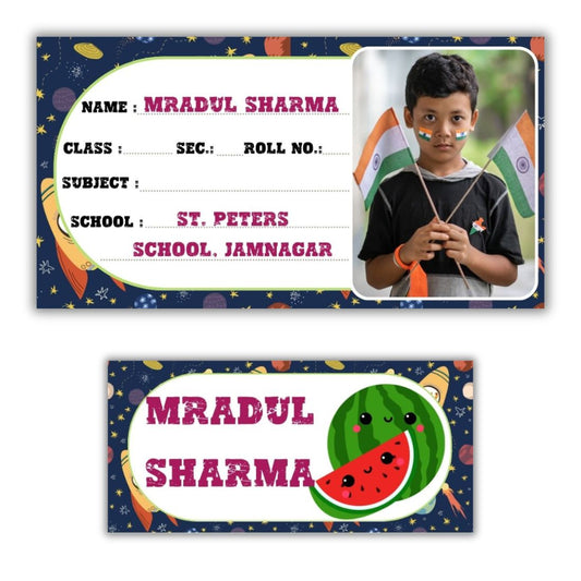 Kids Photo Name Slips & Tags | Pack of 49 | 24 Name Slips & 25 Tags