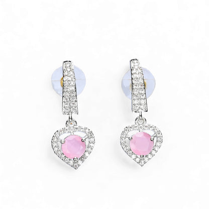 Silver Plated AD Earrings Set