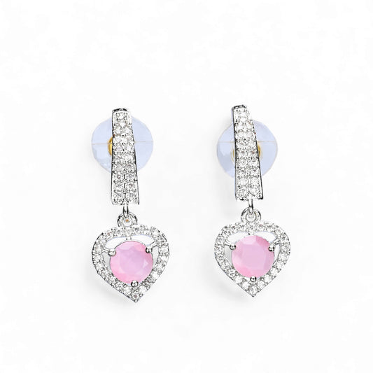 Silver Plated AD Earrings Set