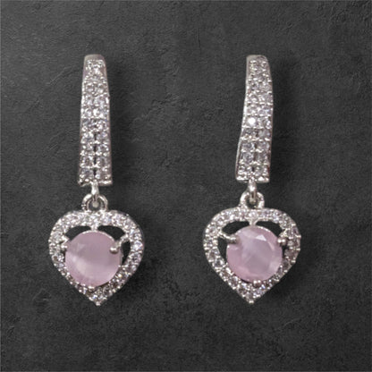 Silver Plated AD Earrings Set