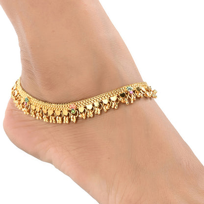 Gold Plated Anklet Pair