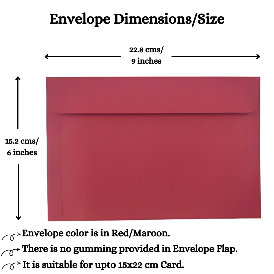 6x9inch Premium Red Envelopes