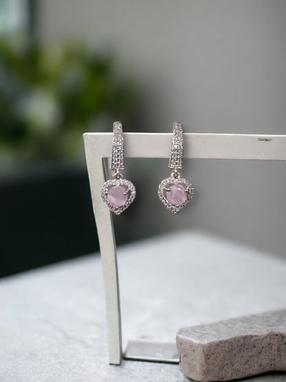 Silver Plated AD Earrings Set