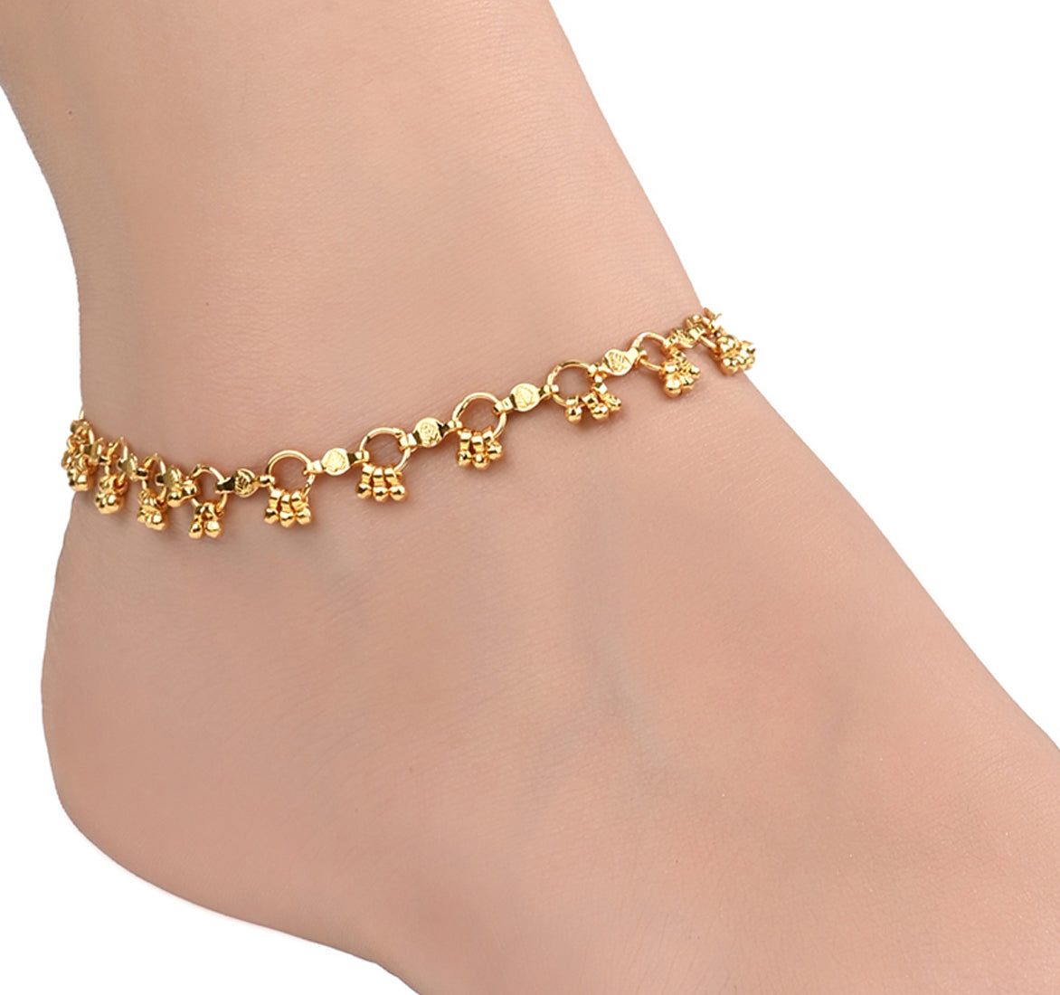 Gold Plated Anklet Pair