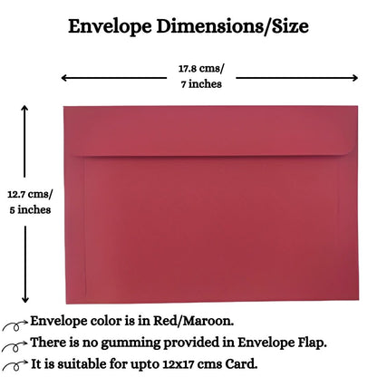 5x7inch Premium Red Envelopes