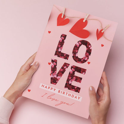 Love Birthday Greeting Card