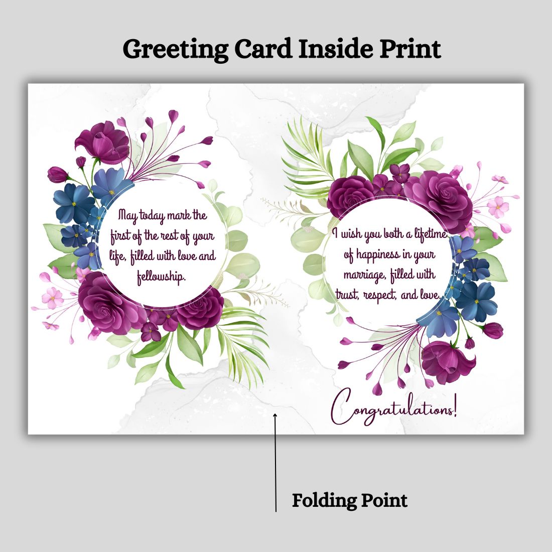 Printed Greeting Card for Wedding with Envelope | Perfect Marriage Gift For Couples