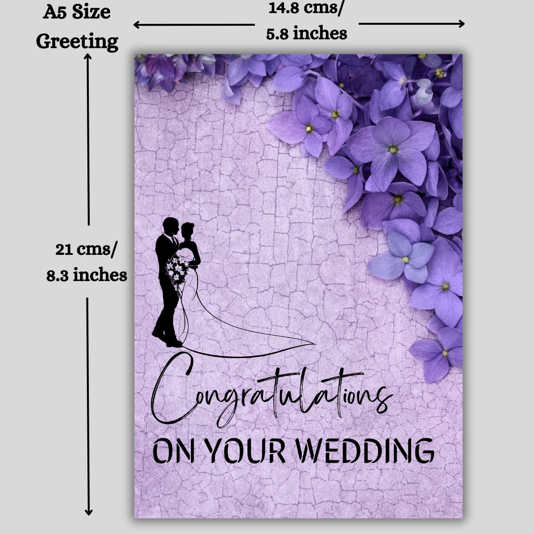 Printed Greeting Card for Wedding with Envelope | Perfect Marriage Gift For Couples