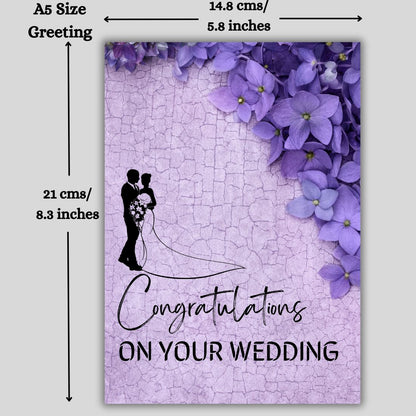 Printed Greeting Card for Wedding with Envelope | Perfect Marriage Gift For Couples