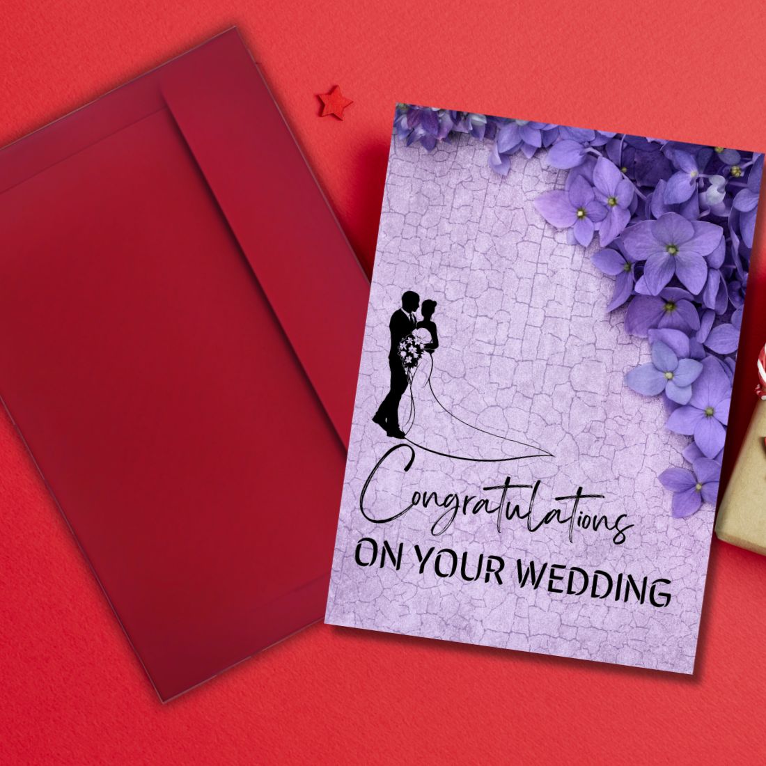 Printed Greeting Card for Wedding with Envelope | Perfect Marriage Gift For Couples