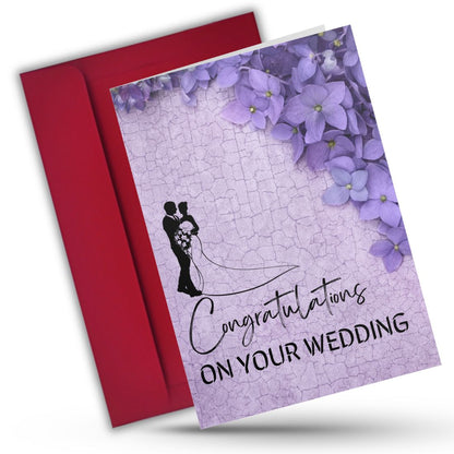 Printed Greeting Card for Wedding with Envelope | Perfect Marriage Gift For Couples