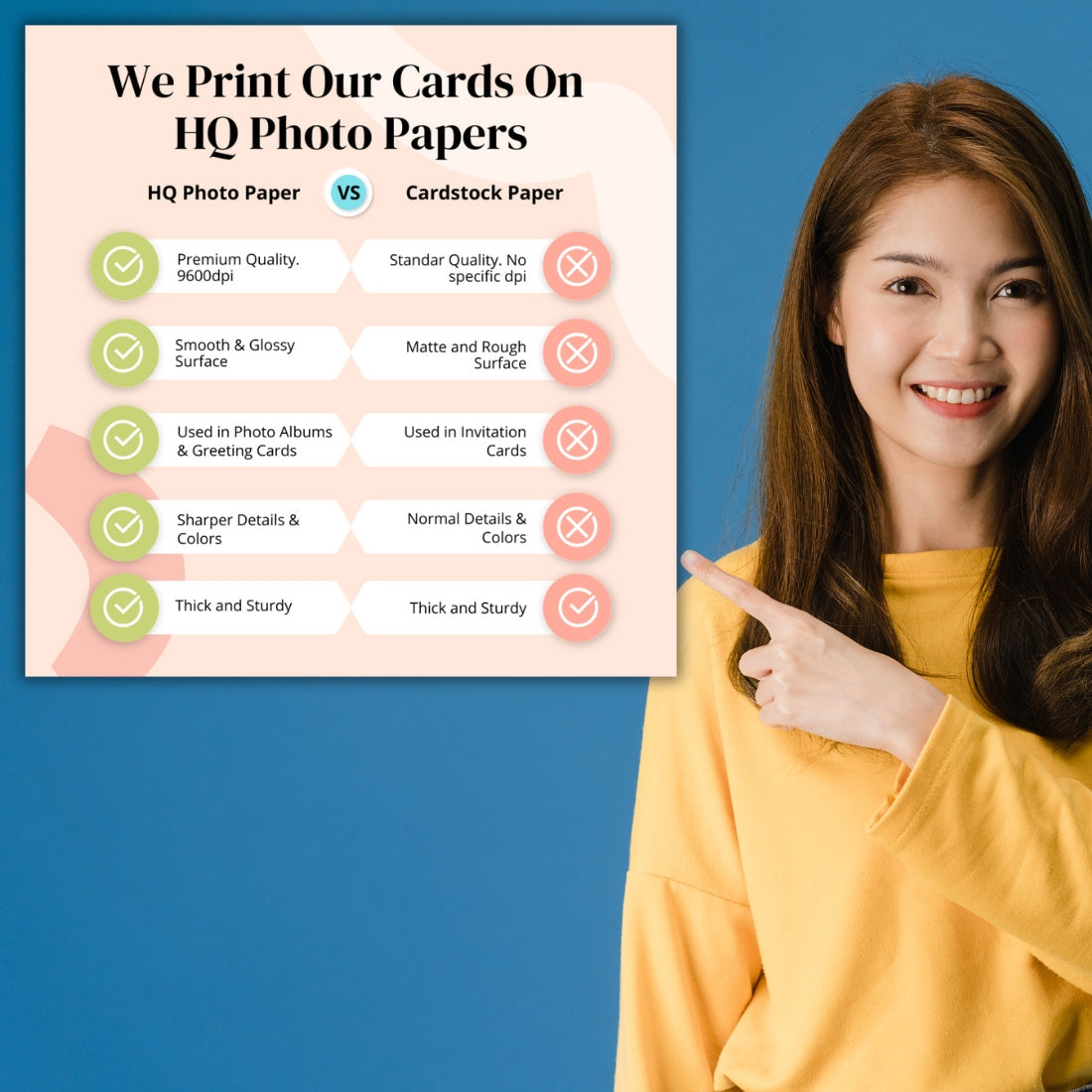 Christmas Photo Greeting Card with Inside Custom Text