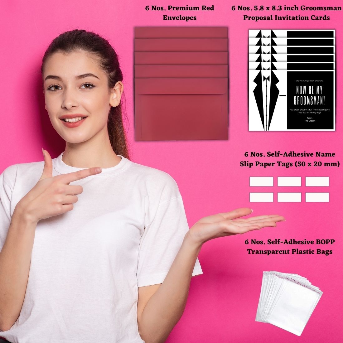 Groomsman Proposal Invitation Cards 5.8x8.3inch | Wedding Invite