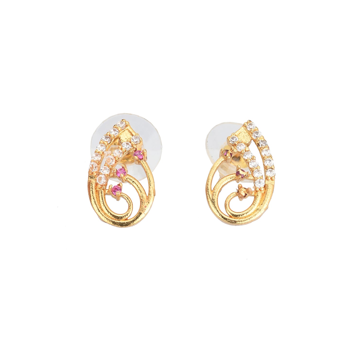Gold Plated AD Earrings Set