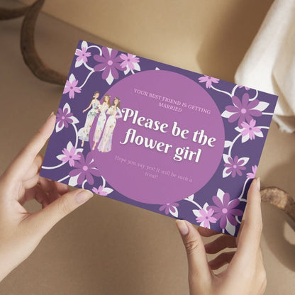 Bridesmaid Proposal Invitation Cards 5.8x8.3inch | Wedding Invite