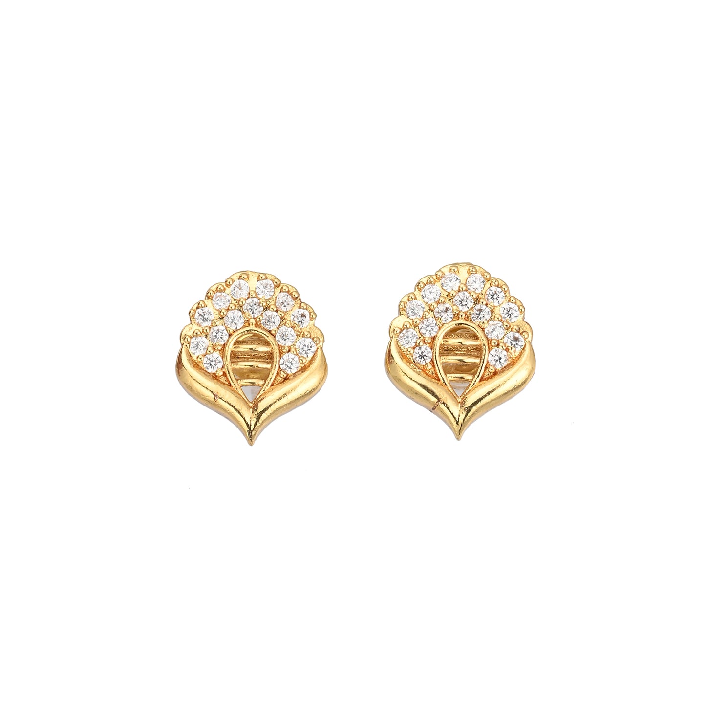 Gold Plated AD Earrings Set
