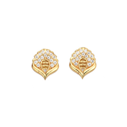 Gold Plated AD Earrings Set