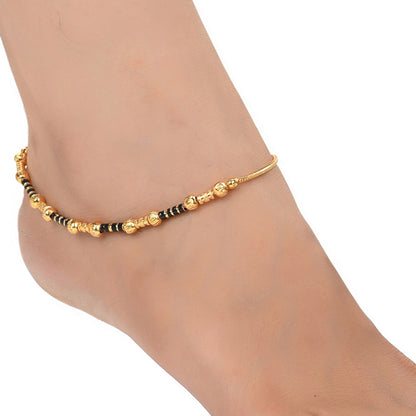 Gold Plated Anklet Pair