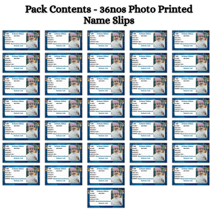 Kids Photo Name Slips Pack of 36