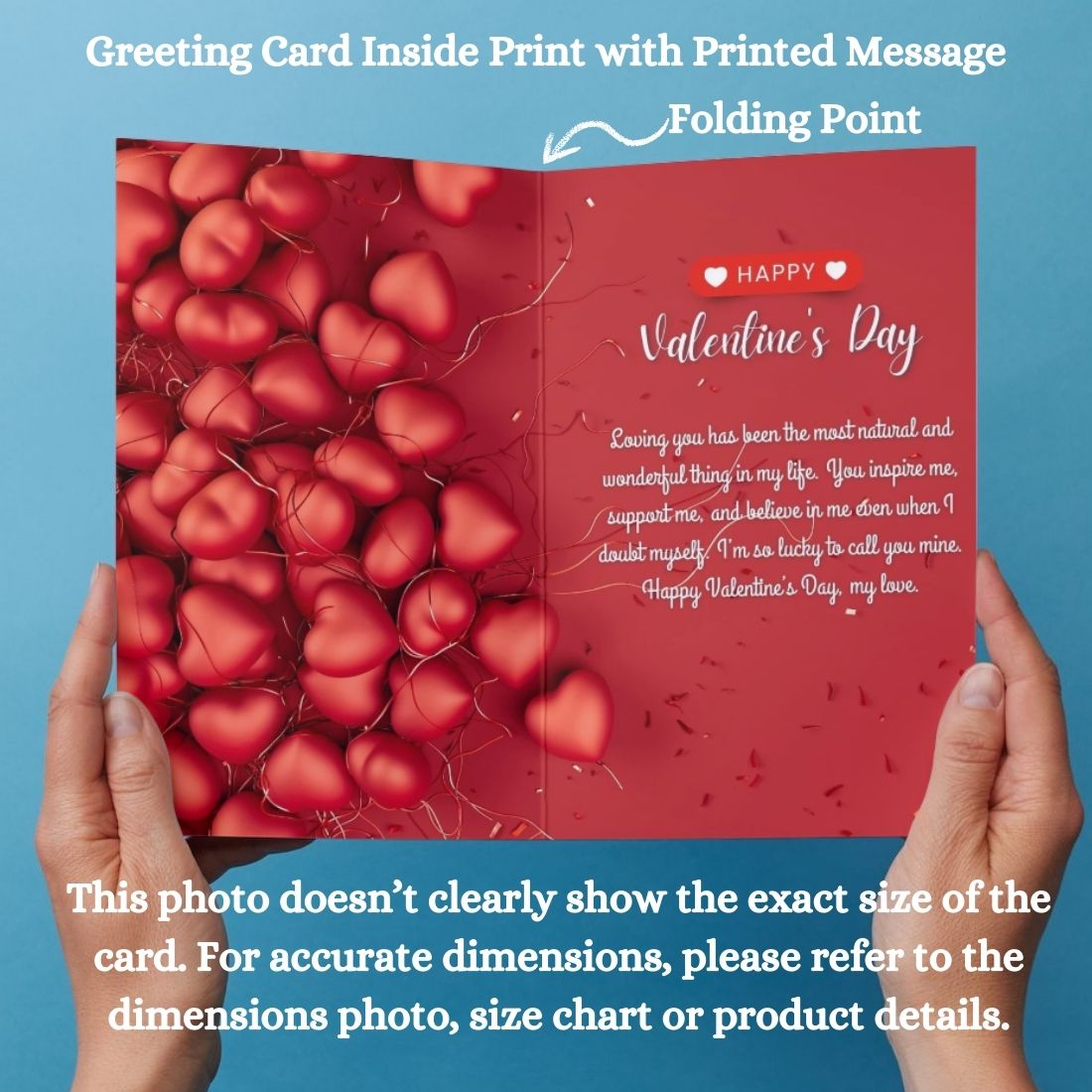Valentine's Day Greeting Card with Envelope