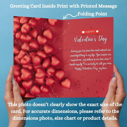 Valentine's Day Greeting Card with Envelope