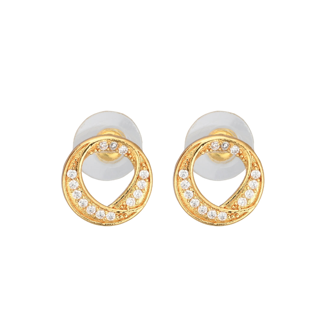 Gold Plated AD Earrings Set