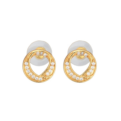 Gold Plated AD Earrings Set