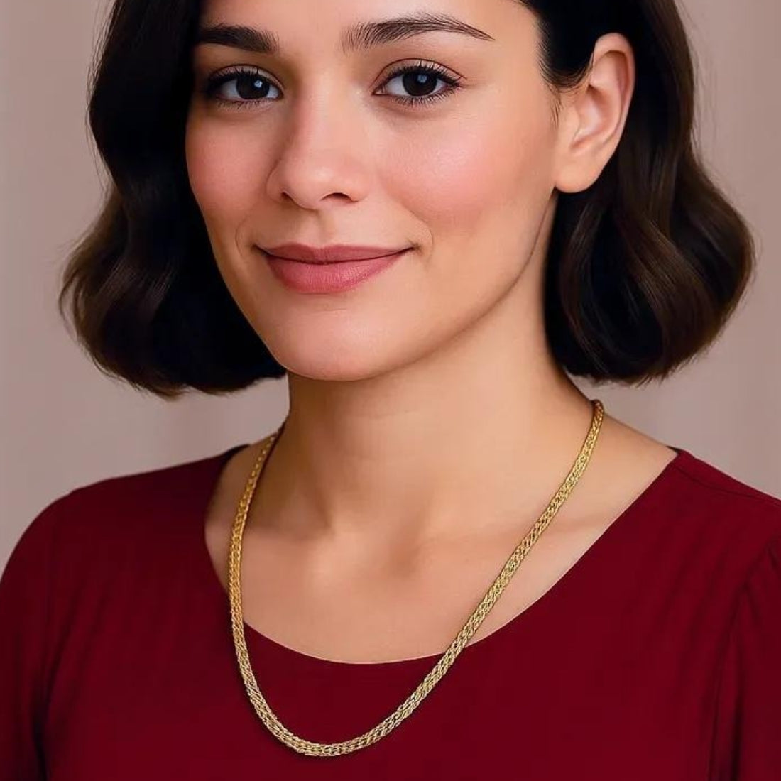 Combo of 2 Gold Plated Chains 22inch Long