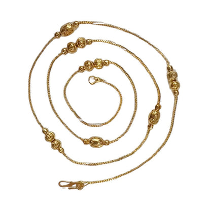 Combo of 2 Gold Plated Chains 22inch Long