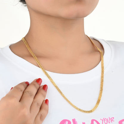 Silver Plated Anklets & 22 inch Gold Plated Chain