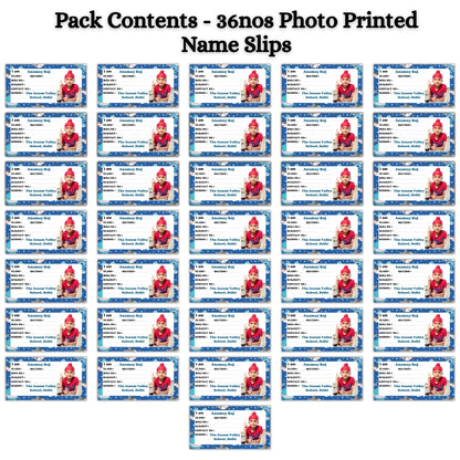 Kids Photo Name Slips Pack of 36