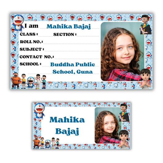 Kids Photo Name Slips & Tags | Pack of 63 | 36 Name Slips & 27 Tags