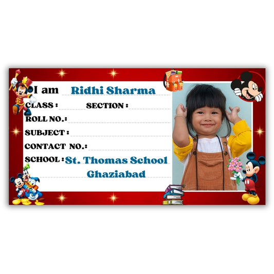 Kids Photo Name Slips Pack of 36