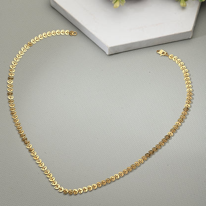 Silver Plated Anklets & 22 inch Gold Plated Chain