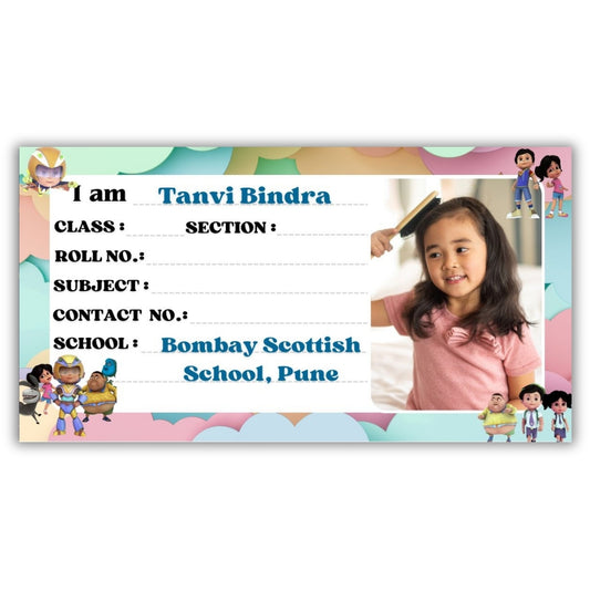 Kids Photo Name Slips Pack of 36