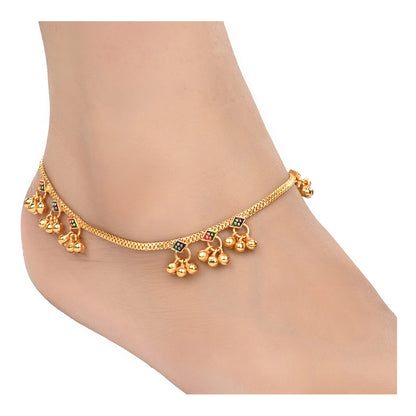 Gold Plated Anklet Pair