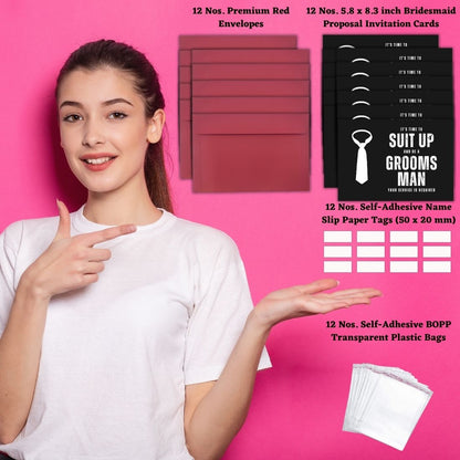 Groomsman Proposal Invitation Cards 5.8x8.3inch | Wedding Invite