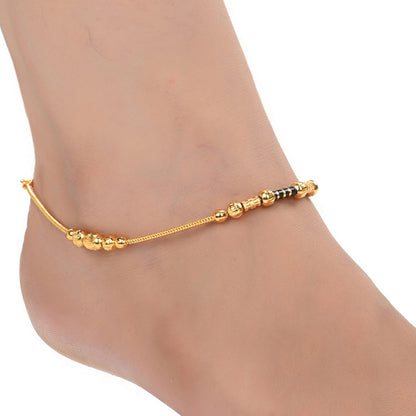 Gold Plated Anklet Pair