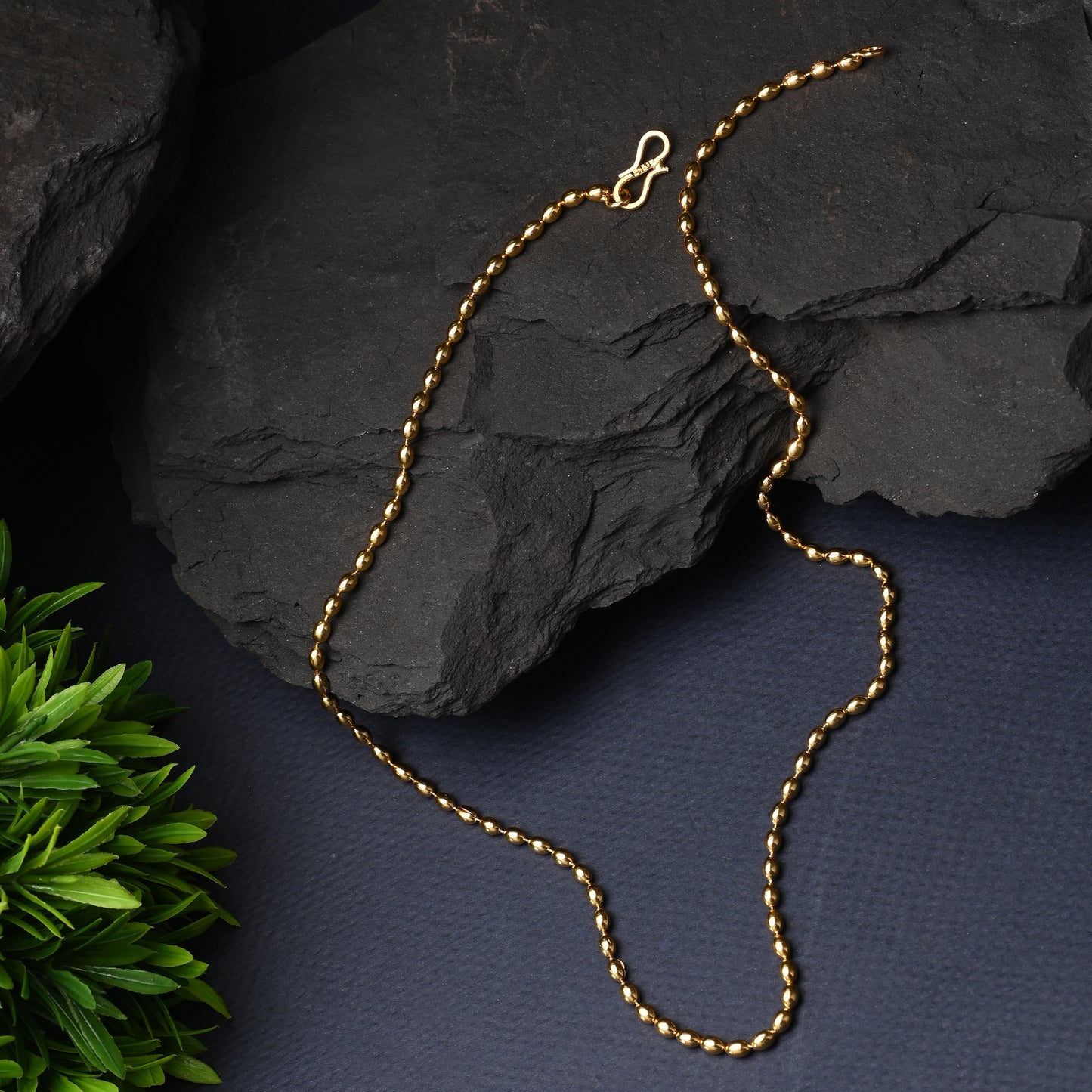 Silver Plated Anklets & 22 inch Gold Plated Chain