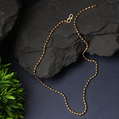 Silver Plated Anklets & 22 inch Gold Plated Chain